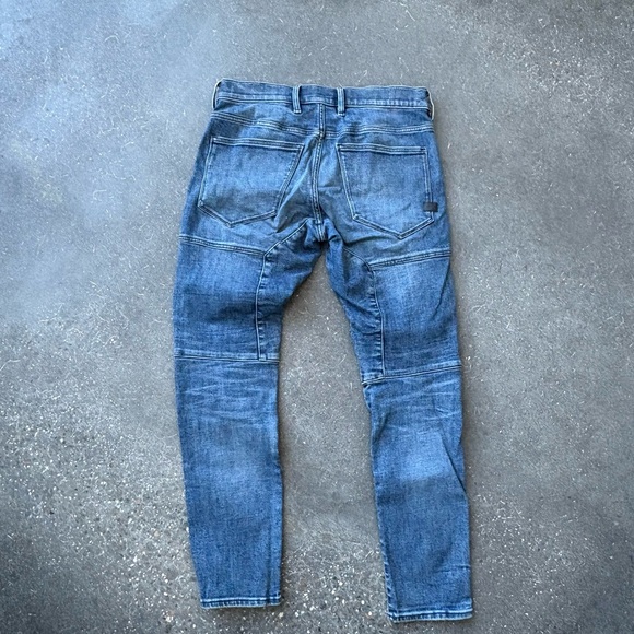G-Star Men's Distressed Blue Skinny Jeans - Picture 2 of 2